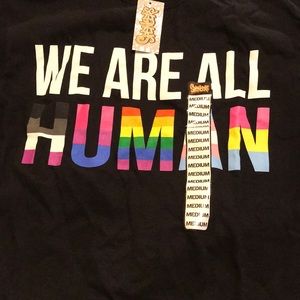 Spencer’s “WE ARE ALL HUMAN” #pride tee